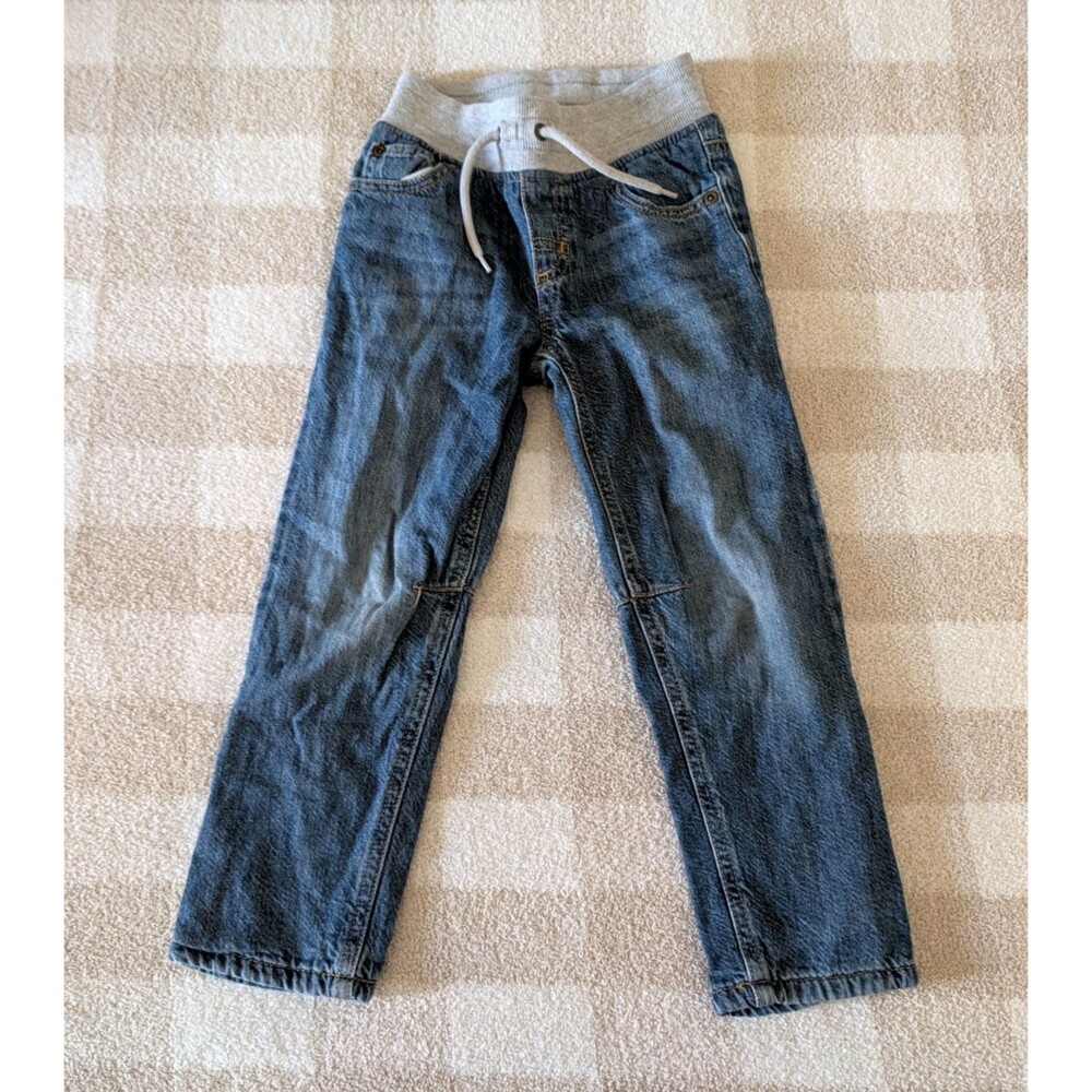 Boys Crazy 8 Jeans Lined Elastic Waist Size 4t elastic waist